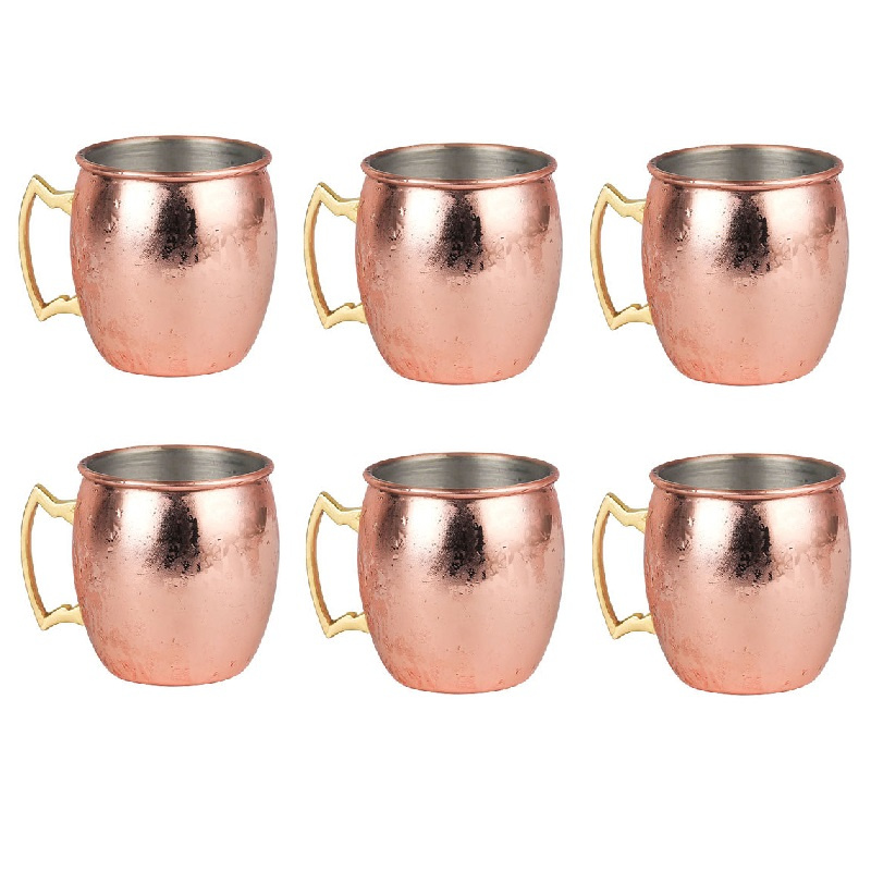 Mule Copper Mug - 6 pçs 60ml mule canecas de