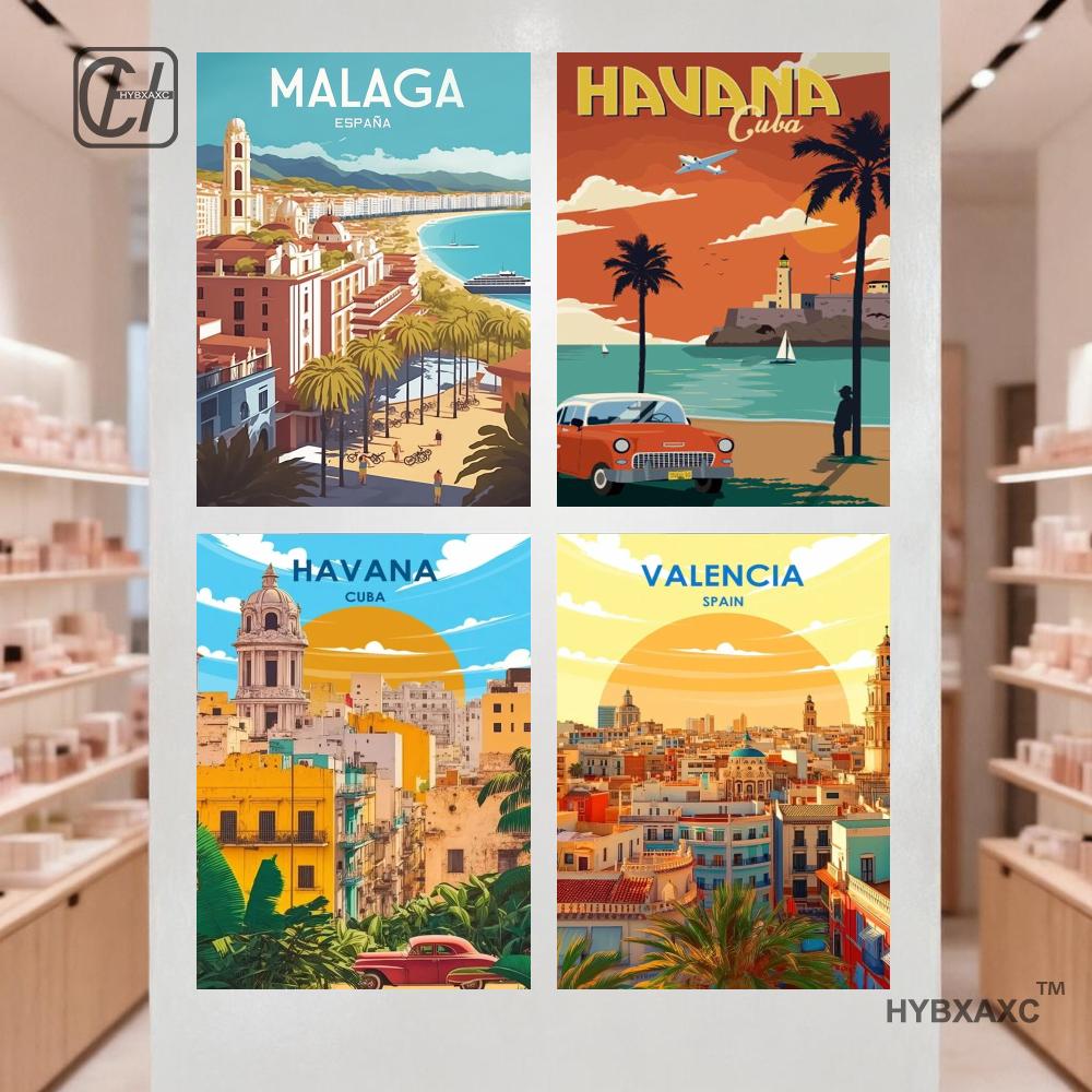 Home Barcelona - Pôster de Viagem da Espanha, Impressão