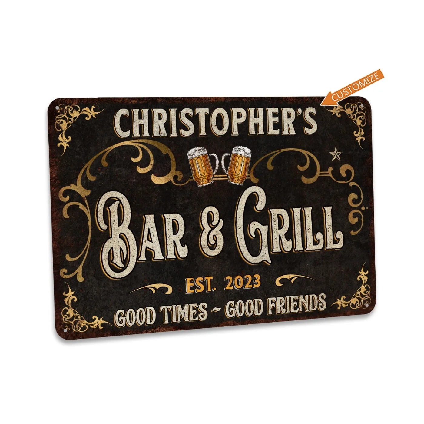 Home Bar Signs - 1 Placa de Metal Personalizada para