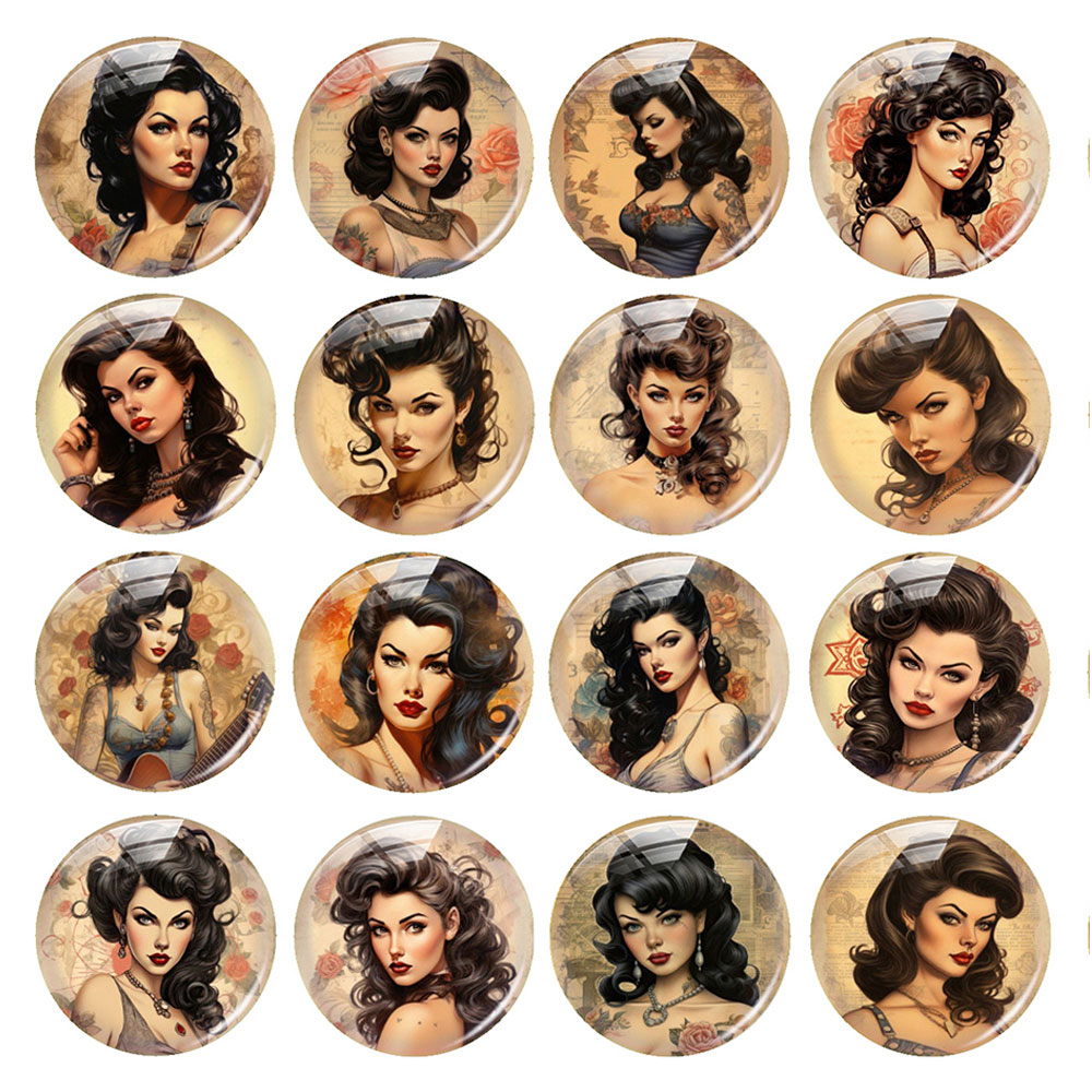 Old Fashioned Glass - Cabochão de Vidro Vintage com Fotos