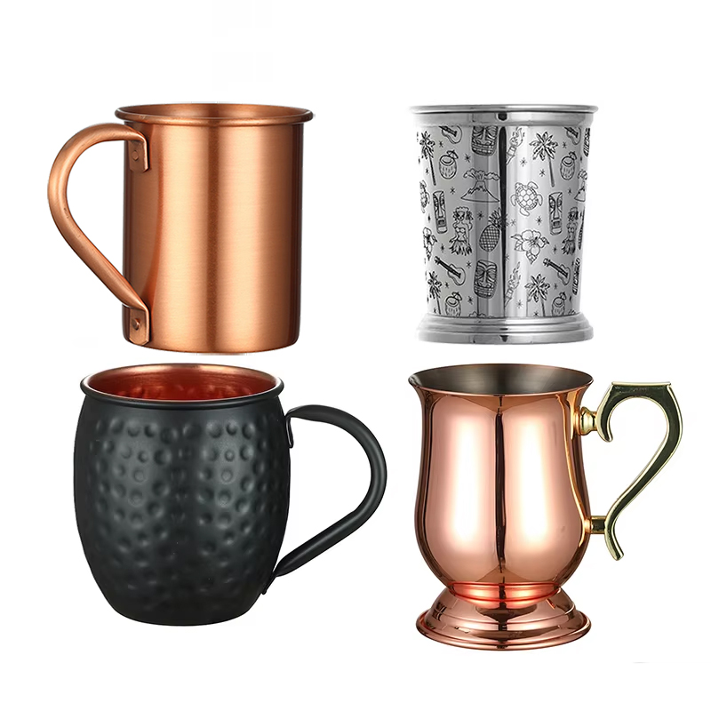 Mule Copper Mug - Caneca de cobre martelado banhado a