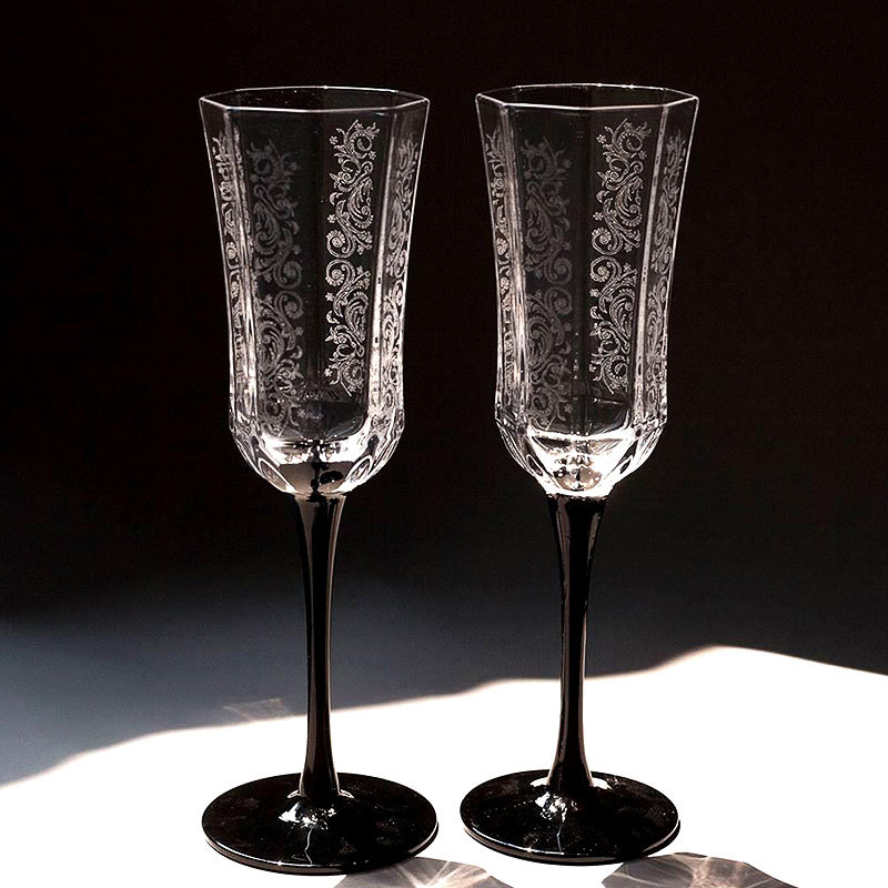Old Fashioned Glass - Conjunto de vidro champanhe vintage, Cálice