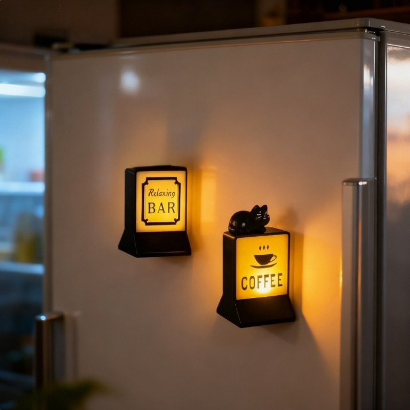 Home Bar And Fridge - Café/bar placa de luz geladeira ímã