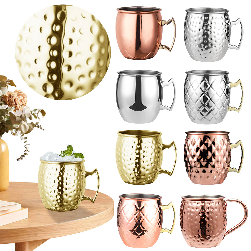 Mule Copper Mug - Aço Inoxidável Moscow Mule Caneca, Copo