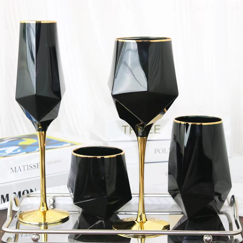 Highball Glass Set - 23 onças preto cego degustação phnom