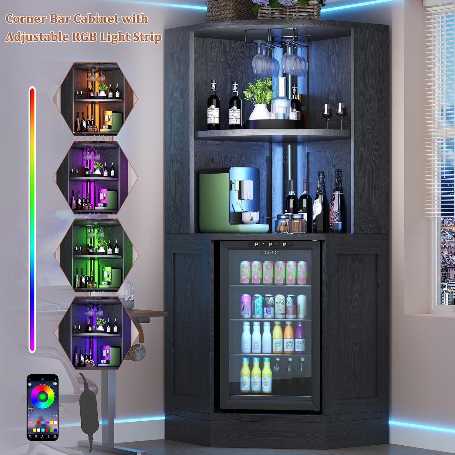 Armário de Canto com Espaço pa - Home Bar And Fridge avaliação e preço
