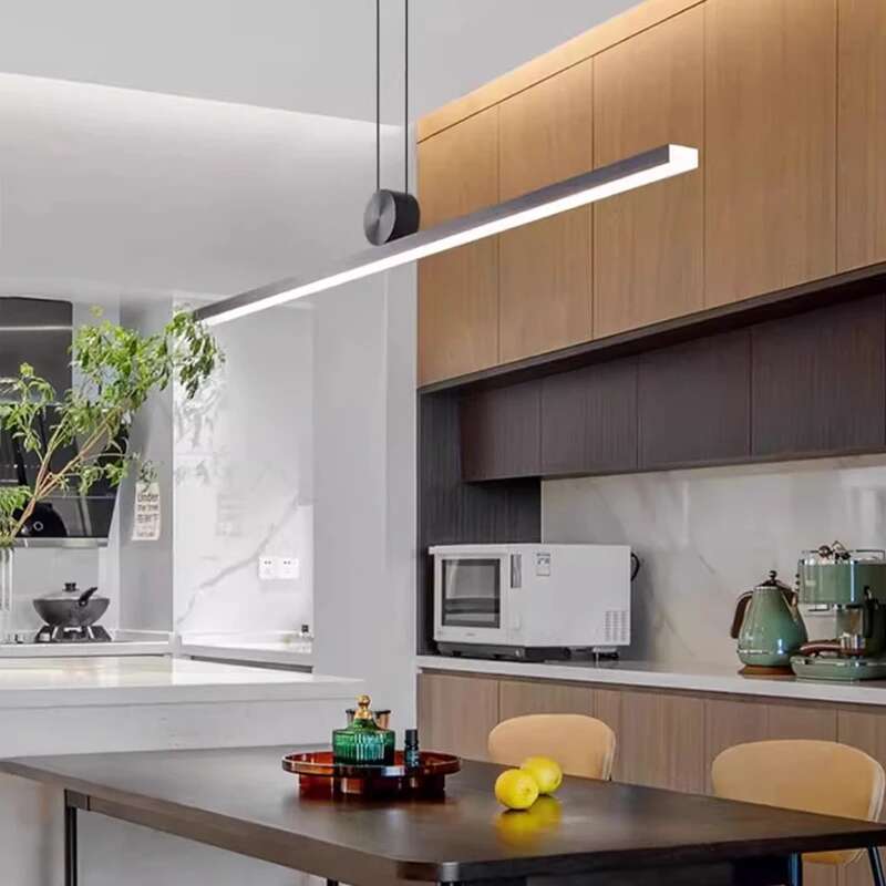 Preto led longo pingente luzes - Home Bar Word avaliação e preço