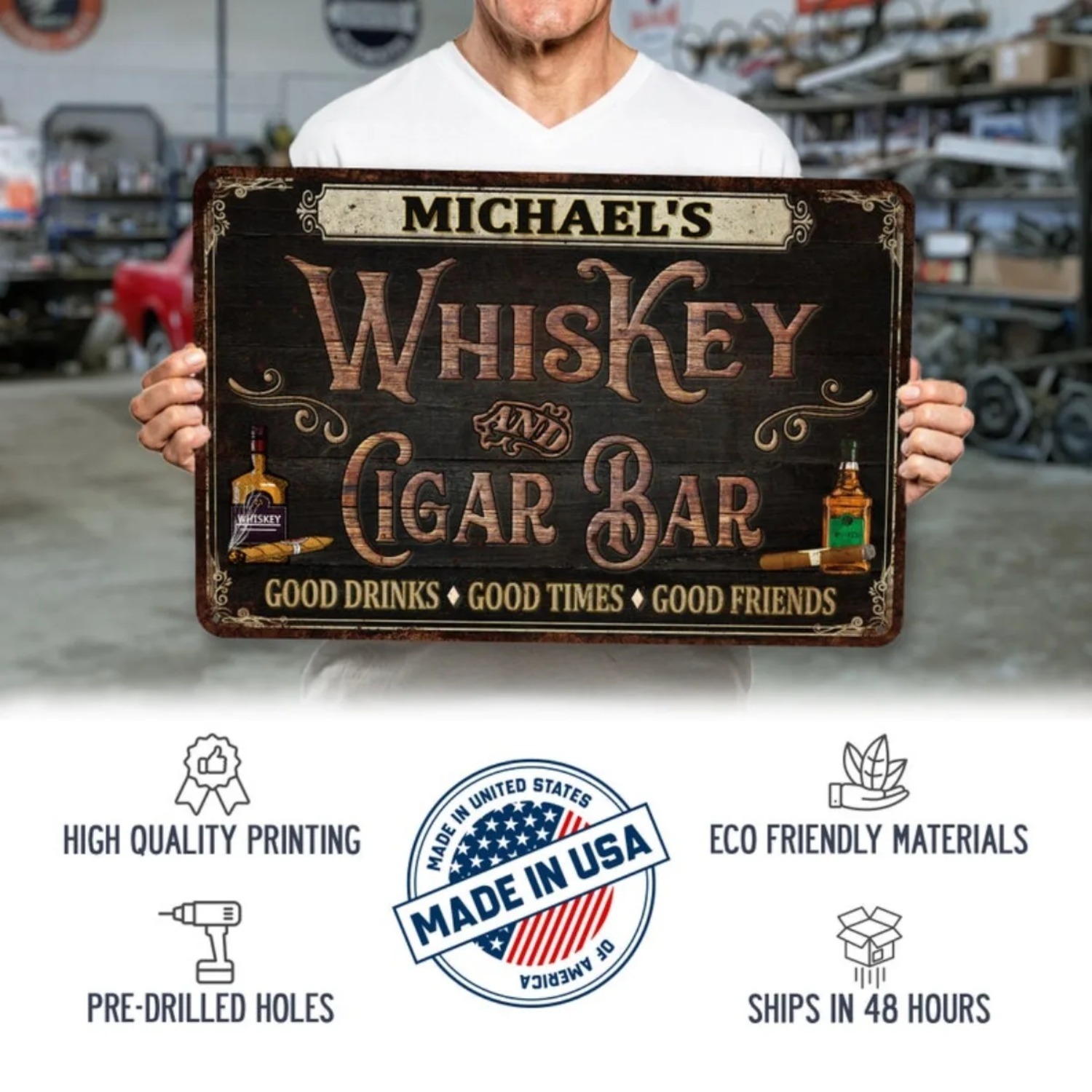 Placa de Bar Personalizada Vin - Home Bar Signs avaliação e preço